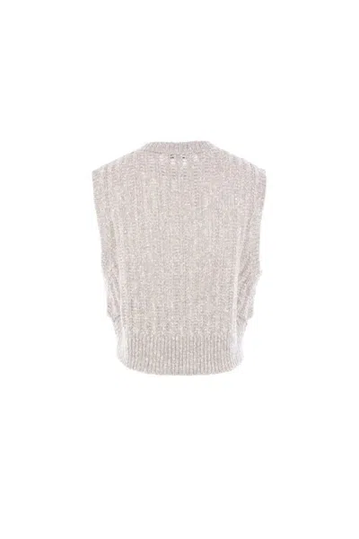 Brunello Cucinelli Sweaters In Gray
