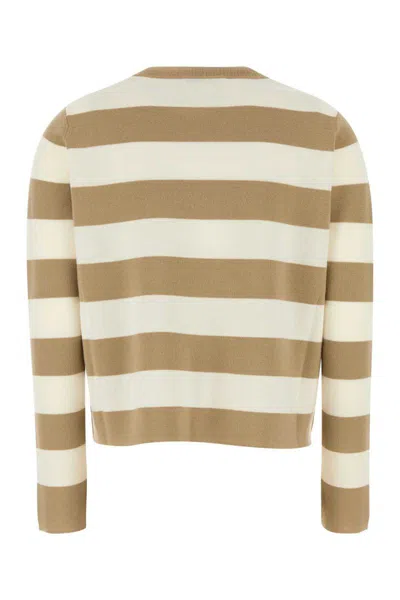 Max Mara Multicolor Embroidered Wool Sweater In Multi