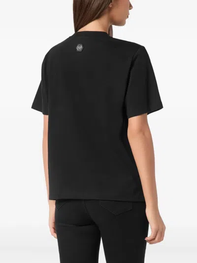 Philipp Plein Crystal-embellished T-shirt In Black