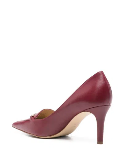 Michael Kors Half Heel Shoes In Burgundy