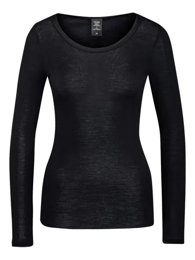 Calida Long-sleeve T-shirt In Black