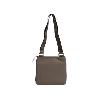 Hugo Boss Green Leather Messenger Men's Bag