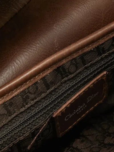 Pre-owned Dior Shearling Shoulder Bag In Neutral