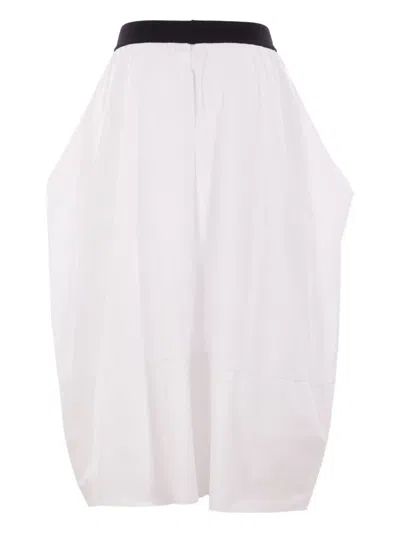 Maria Calderara Printed Skirt In White