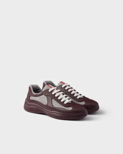 Prada America's Cup Soft Rubber And Bike Fabric Sneakers In Multi