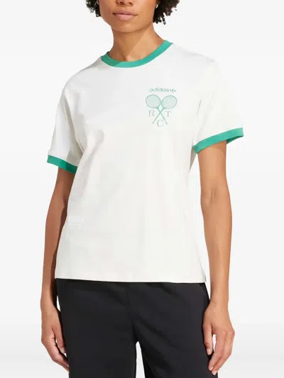 Adidas Originals Tennis T-shirt In White