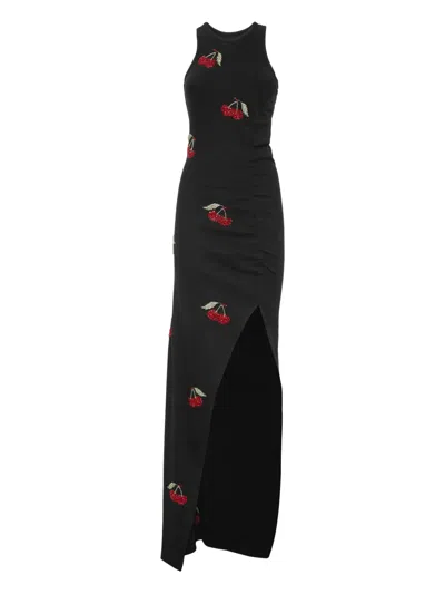 Philipp Plein Crystal-embellished Maxi Dress In Black