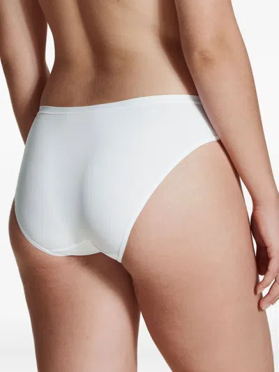 Calida Seamless High Cut Underwear Elastic Waistband In White