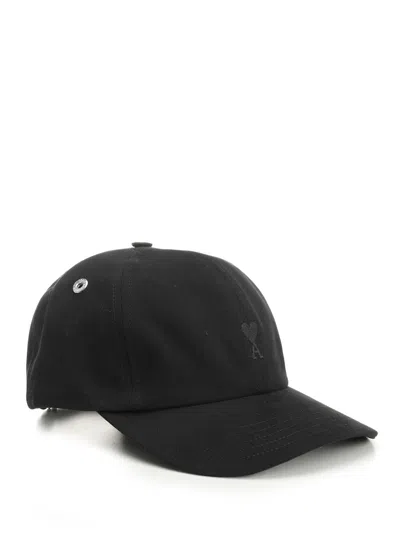 Ami Alexandre Mattiussi Adc-cp265 Coton Hats Black