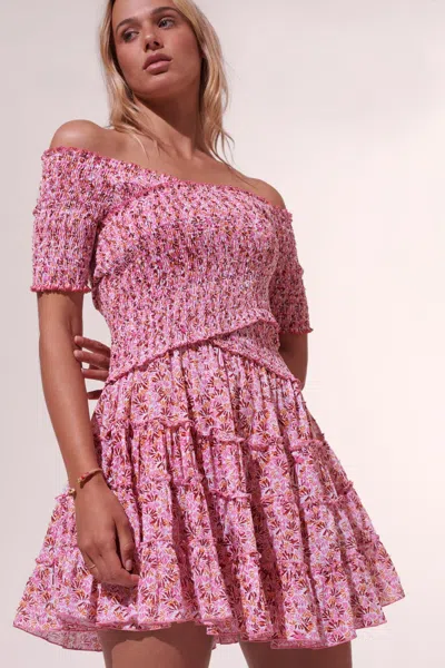 Poupette St Barth Mini Dress Soledad In Pink
