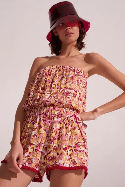 Poupette St Barth Short Jumpsuit Ambra In Multi