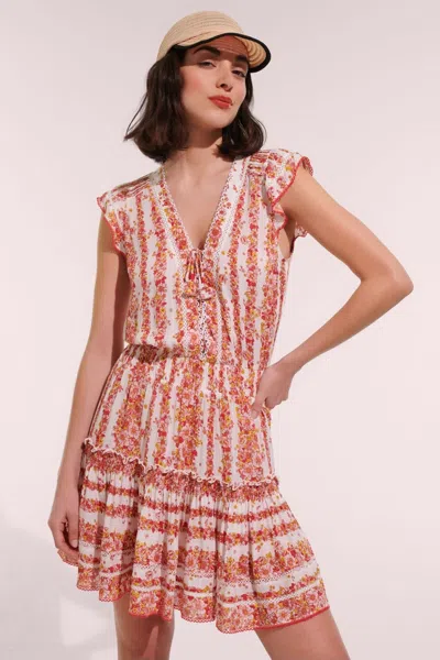 Poupette St Barth Mini Dress Anais In Multi