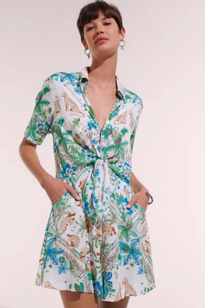 Poupette St Barth Mini Dress Bettina In Multi
