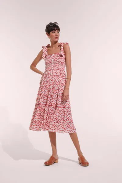 Poupette St Barth Long Dress Triny In Pink