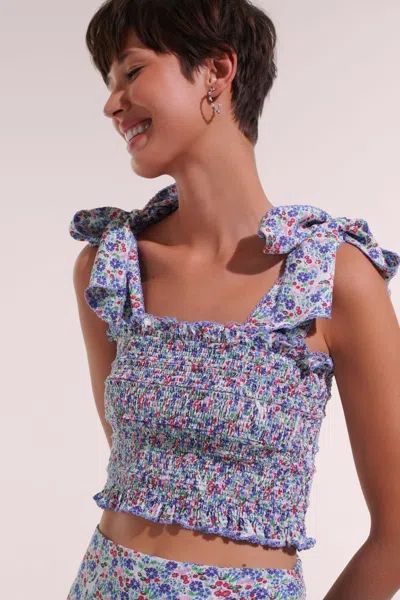Poupette St Barth Top Triny In Blue