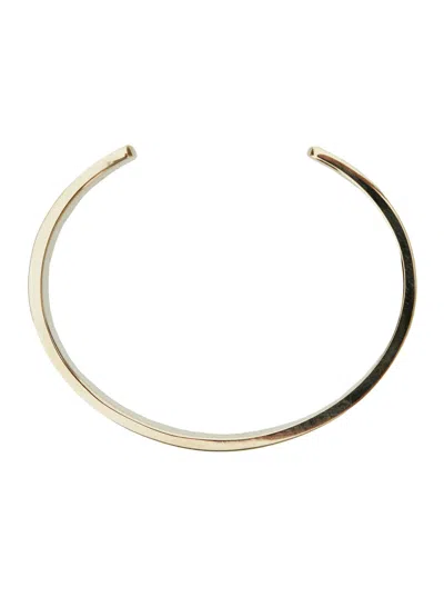 Alexander Mcqueen Black Bracelet With Skull Embellishment In Brass Woman
