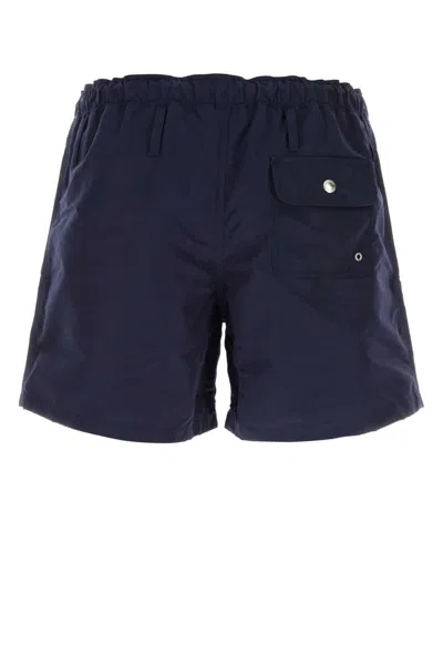 Prada Swim Shorts Nylon Elastic Waistband In Blue