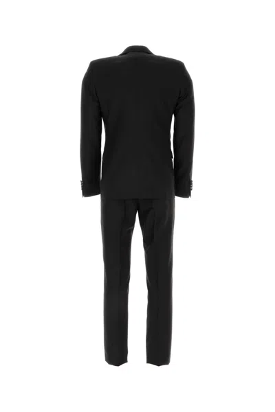 Prada Suit Wool Blend Notch Lapels