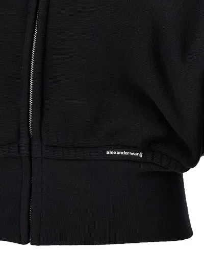 Alexander Wang T T By Alexander Wang Cropped Hoodie With Logo