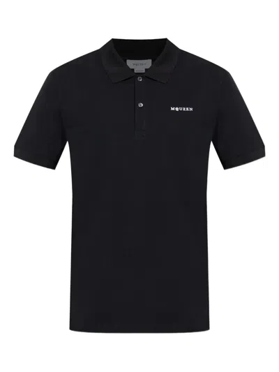 Alexander Mcqueen Alexander Mc Queen T Shirts And Polos Black In Blue