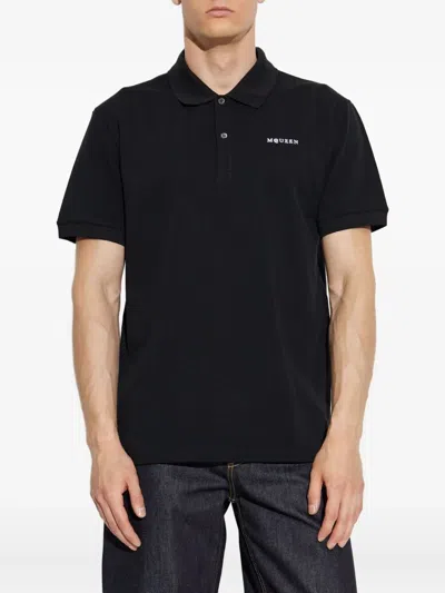 Alexander Mcqueen Alexander Mc Queen T Shirts And Polos Black In Blue