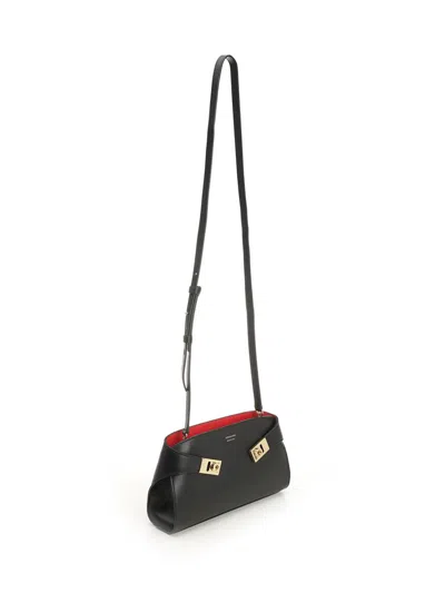Ferragamo Small Structured Shoulder Bag With Adjustable Strap