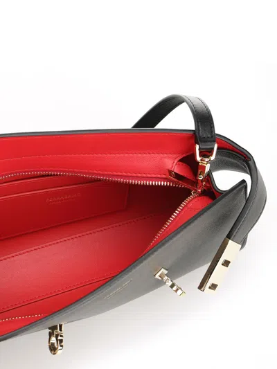Ferragamo Small Structured Shoulder Bag With Adjustable Strap