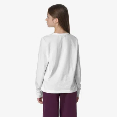 K-way P. Elmer Jersey Peach In White