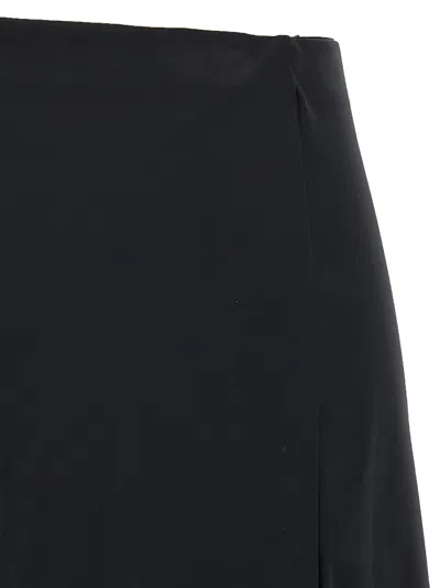 Diesel Nylon Mini Skirt With Tulle Insert In Black