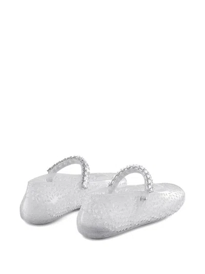 Jimmy Choo Transparent Rubber The Jelly Ballerinas In Transparent