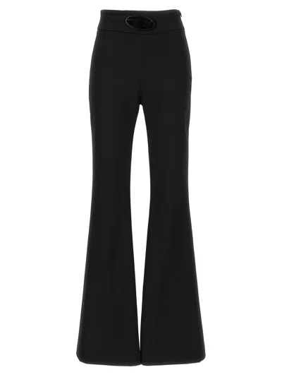 Diesel P-erseus Wool Blend Trousers In Black