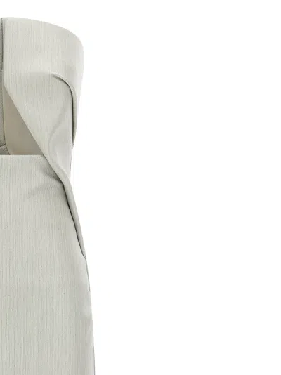 Rick Owens Prong Gown Dresses Gray In Gray