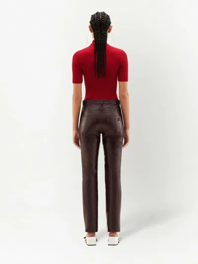 Courrèges Reedition Short Sleeves Ribbed Knitted Sweater Clothing