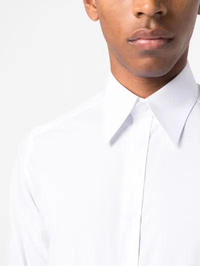 Dolce & Gabbana Long-sleeved Formal Shirt In White