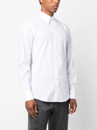 Dolce & Gabbana Long-sleeved Formal Shirt In White