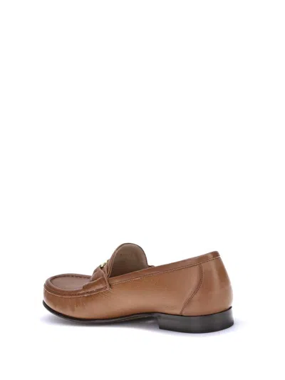 Valentino Garavani Women Leather Loafers In Brown
