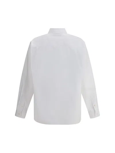 Gucci Anchor-embroidered Cotton Shirt In White