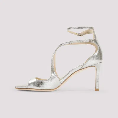 Jimmy Choo Metallic Finish Strappy High-heeled Sandals In Metallic