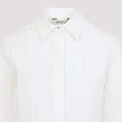 Max Mara Gamma Popeline Shirt With Asymmetric Peplum Hem