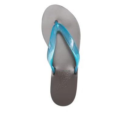 Ancient Greek Sandals Two-tone Flip-flops In Blue