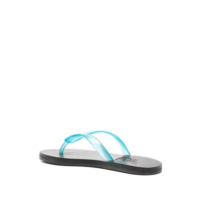 Ancient Greek Sandals Two-tone Flip-flops In Blue