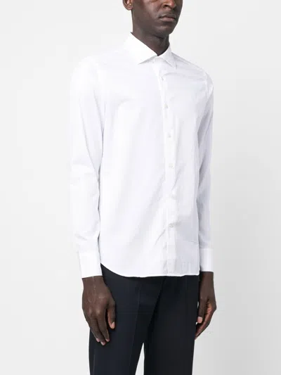 Tintoria Mattei Slim Fit Cotton Shirt In White