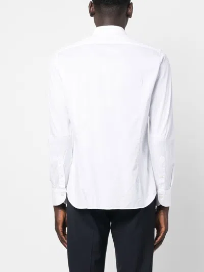 Tintoria Mattei Slim Fit Cotton Shirt In White