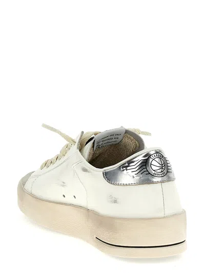 Golden Goose Deluxe Brand White Low-top Sneakers With Star Patch In White