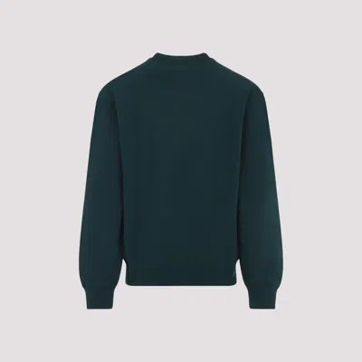 Carhartt Ip Mens Dark Fir Alumni Brand-embroidery Cotton-jersey Sweatshirt In Green
