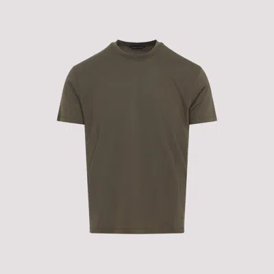 Tom Ford Stretch Cotton T-shirt In Green