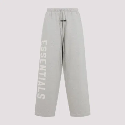 Essentials Logo-printed Tie-dye Track Pants In Gray