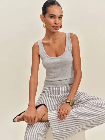Reformation Monaco Cashmere Reversible Tank In Gray