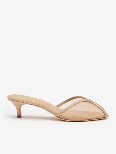 Reformation Wisdom Peep Toe Mule In Brown