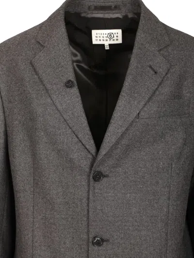 Mm6 Maison Margiela Wool Jacket Jackets Grey In Gray